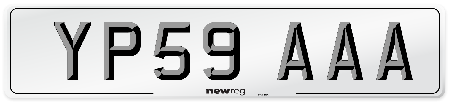 YP59 AAA Number Plate from New Reg